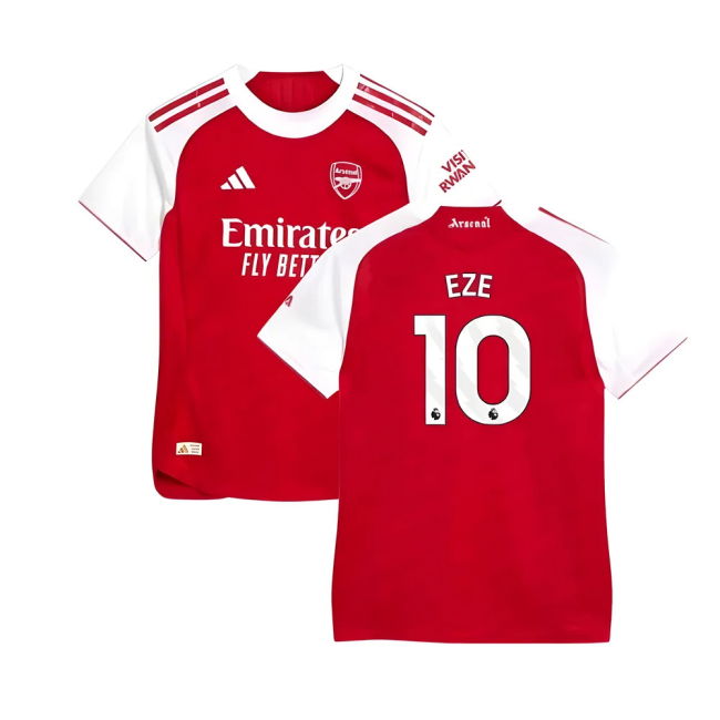 2025-2026 Arsenal Authentic Home Shirt (Womens) (Eze 10)