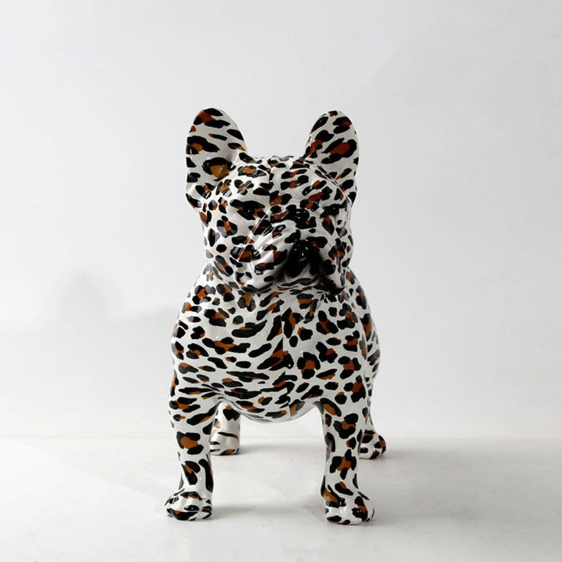 Frenchie Resin Statue A Colorful Graffiti Masterpiece Paw Protection