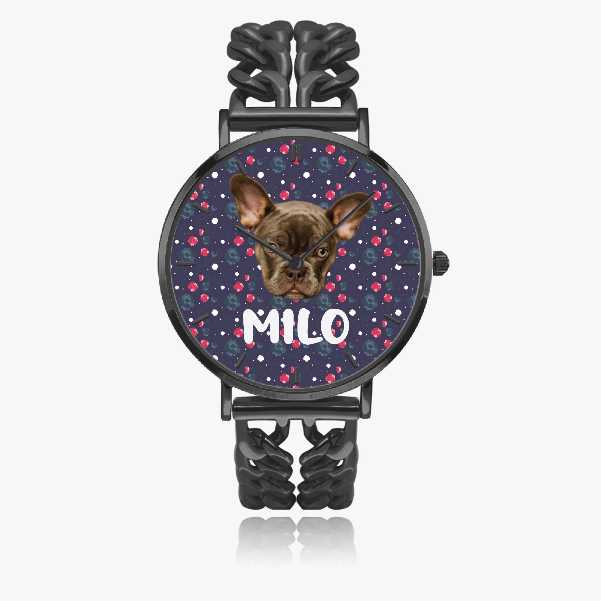 Monet - Personalized Chic Hollow Strap Watch for Frenchie Lovers