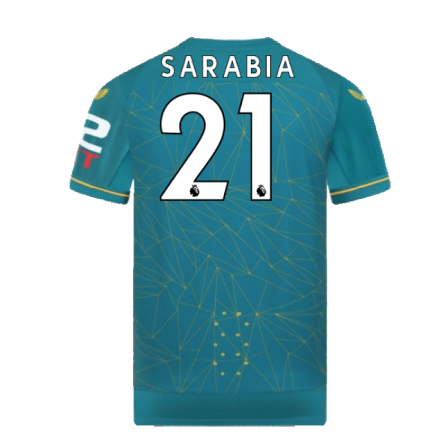 Durable Material Wolves Wolves Away Pro Jersey Sarabia #21 Modern ...
