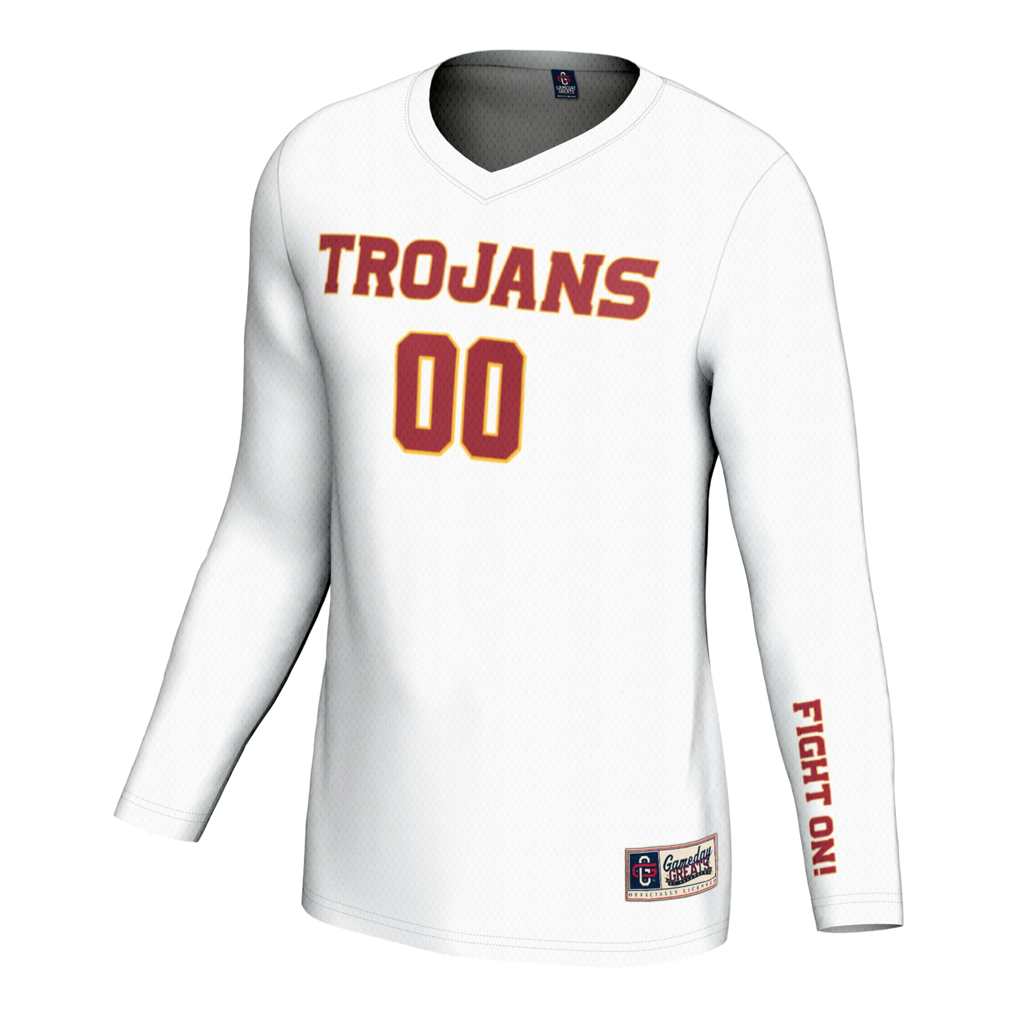 [DDG] USC Trojans GameDay Greats Unisex NIL Pick-A-Player Lightweight Volleyball Jersey - White