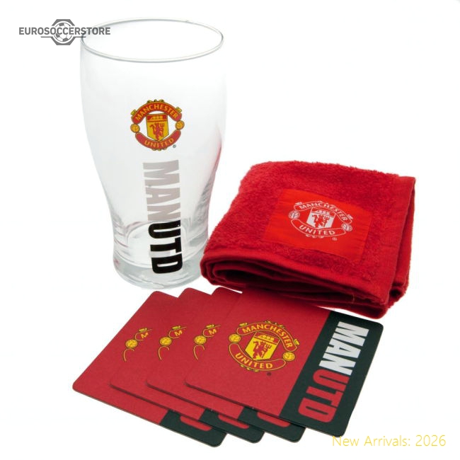 Manchester United Fc Wordmark Mini Bar Set Fan Edition Supporter Version
