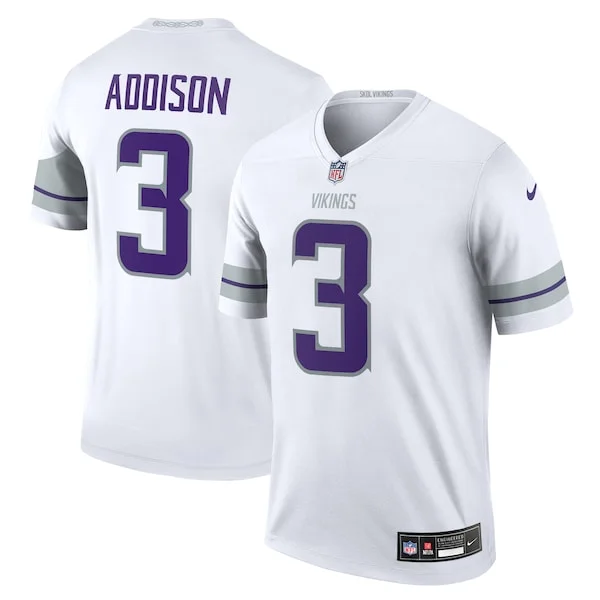 None Jordan Addison  Jersey - White | NFL Player Jersey | NFL Football