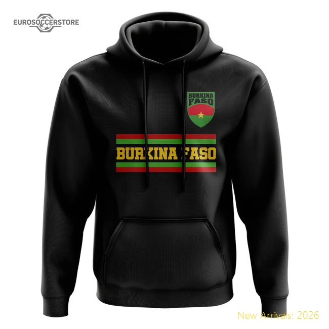 Burkina Faso Core Football Country Hoody (black) - Match Quality