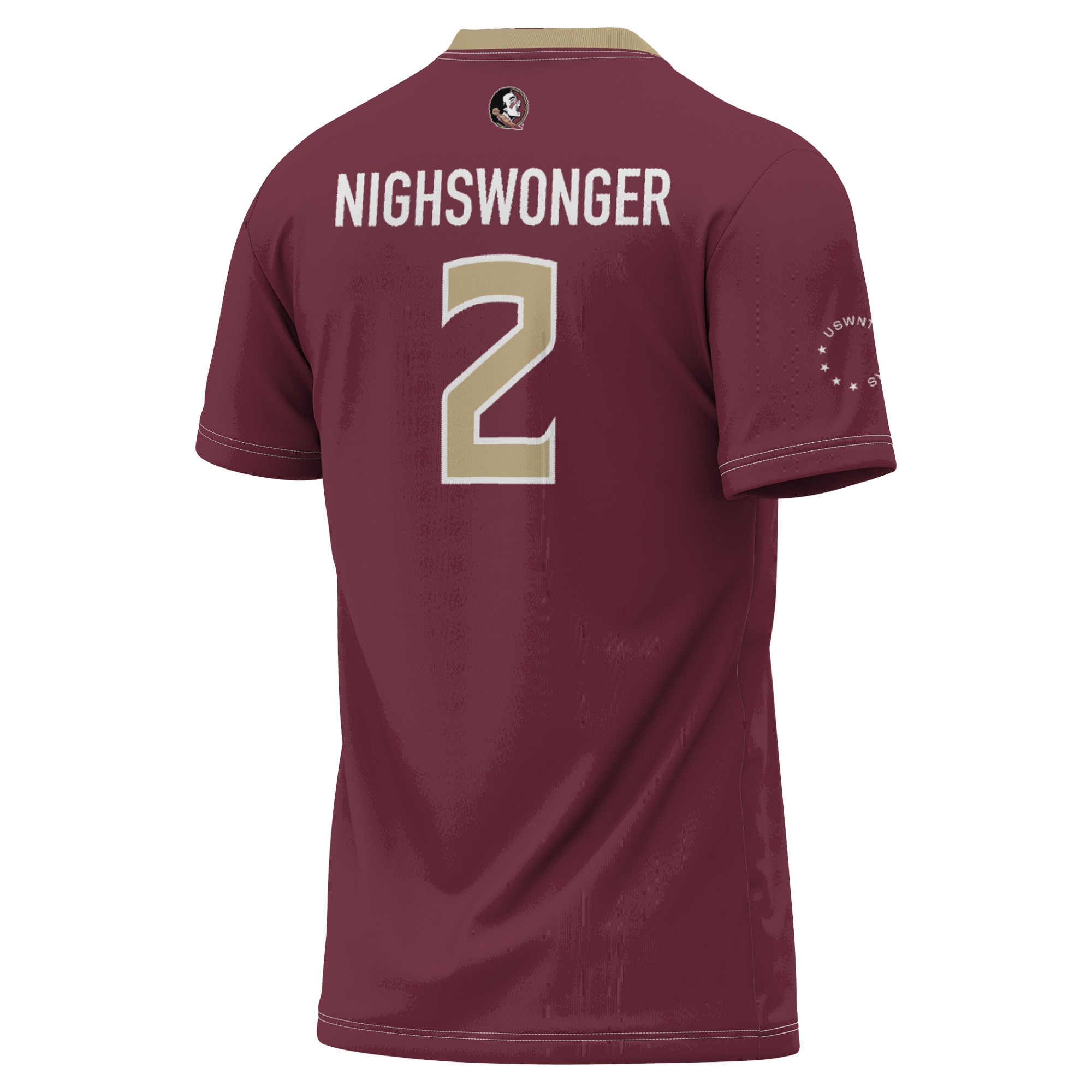 [NJP] Jenna Nighswonger Florida State Seminoles GameDay Greats Unisex Women's Soccer Fashion Jersey - Garnet