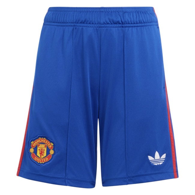 2026-2027 Man Utd Away Shorts (Royal Blue) - Kids
