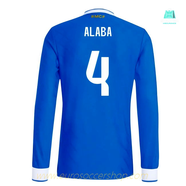 2025-2026 Real Madrid Authentic Long Sleeve Third Shirt (Alaba 4)