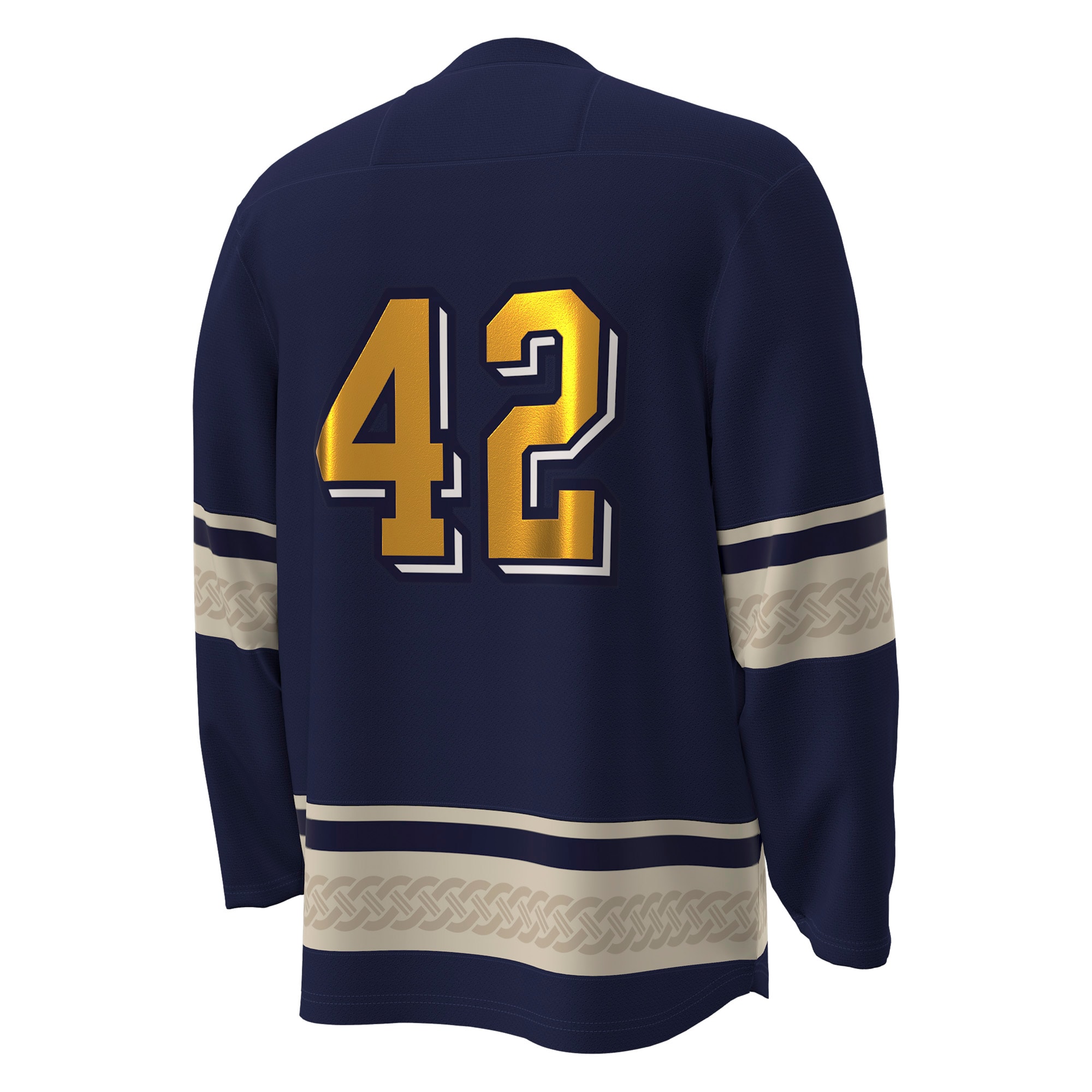 [NJP] Notre Dame Fighting Irish Alternate Replica Hockey Jersey - Navy