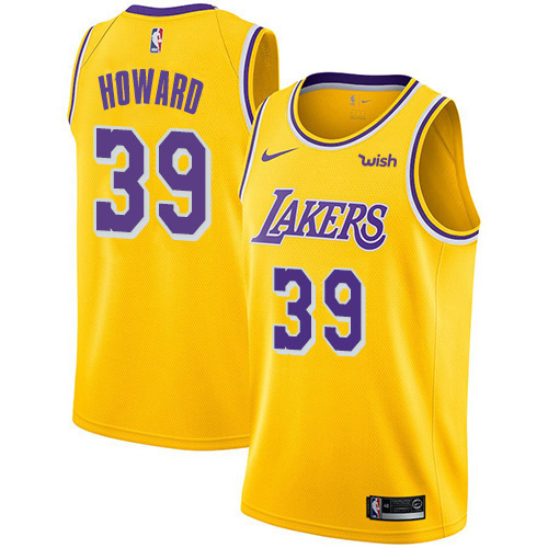LAL Gold Nike A. Lakers #39 NBA Jersey Game Day Wear NBA Fan Apparel