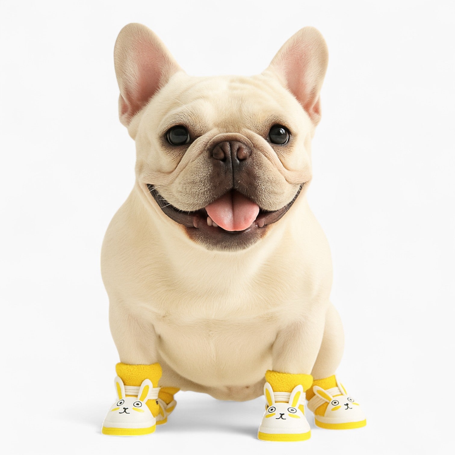 Pawppy French Bulldog Shoes – Cute Rabbit Pattern Summer Sneakers