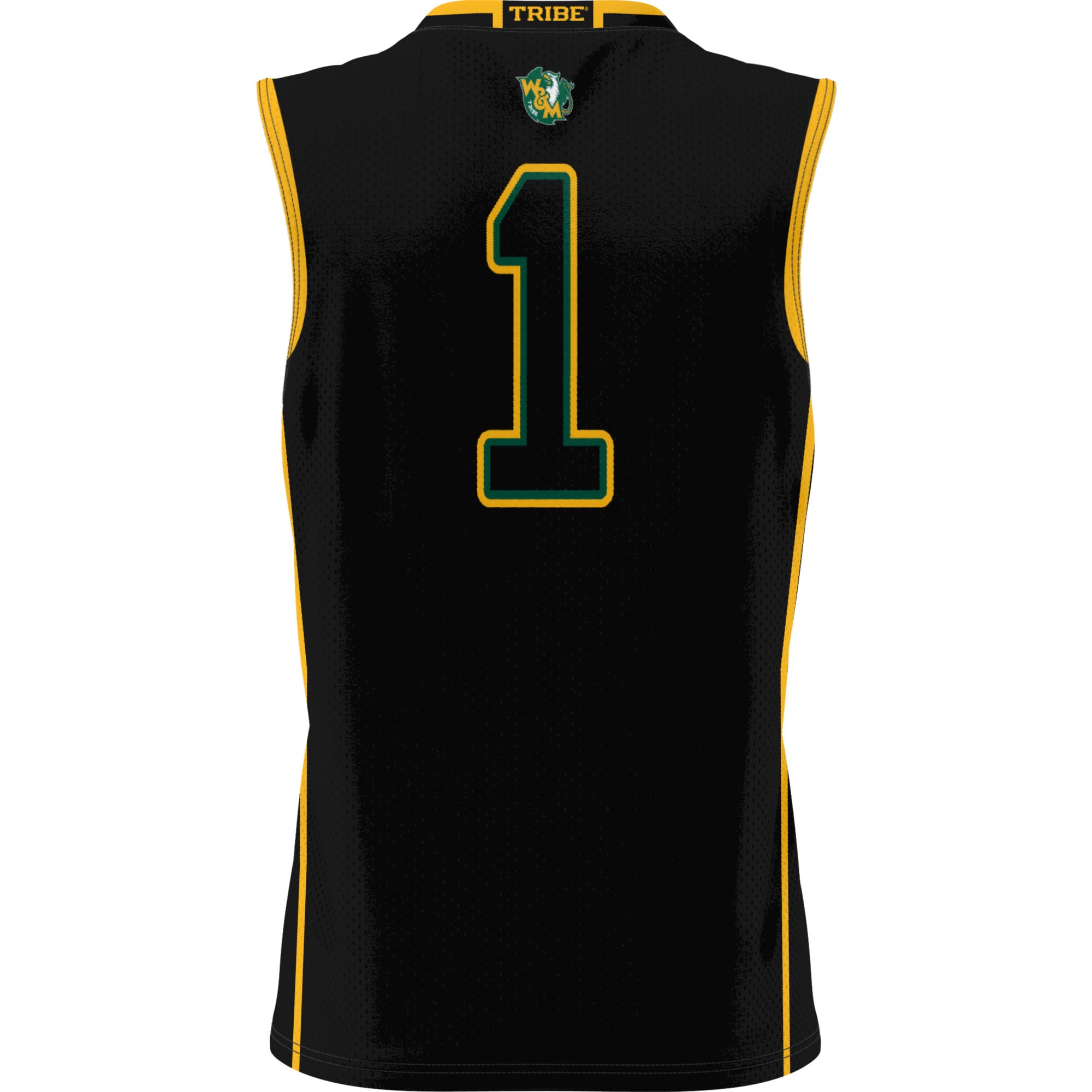 [NJP] William & Mary Tribe GameDay Greats Unisex Lightweight Basketball Jersey - Black