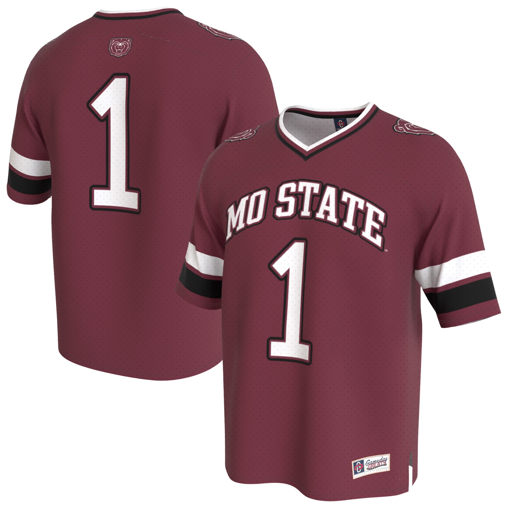 Missouri State University Bears GameDay Greats Youth Lightweight Collegiate Football Fashion Jersey - Maroon