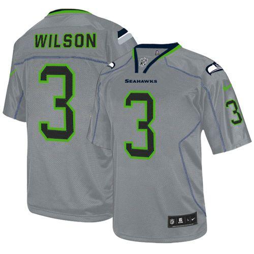 Official NFL W S S Seahawks #3 Russell Wilson Team Color Lights Out...