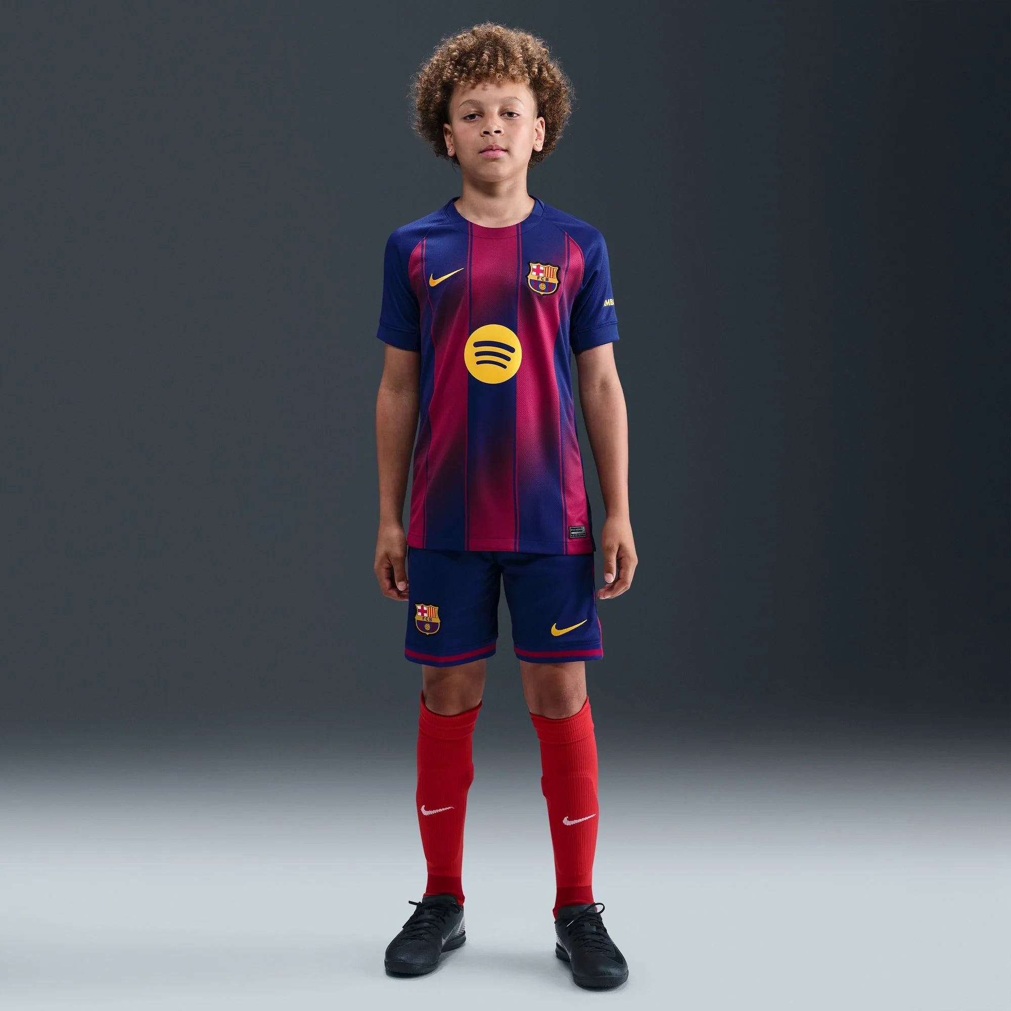 Barcelona Gold) 2025-2026 UCL Home Jersey – Authentic Shirt