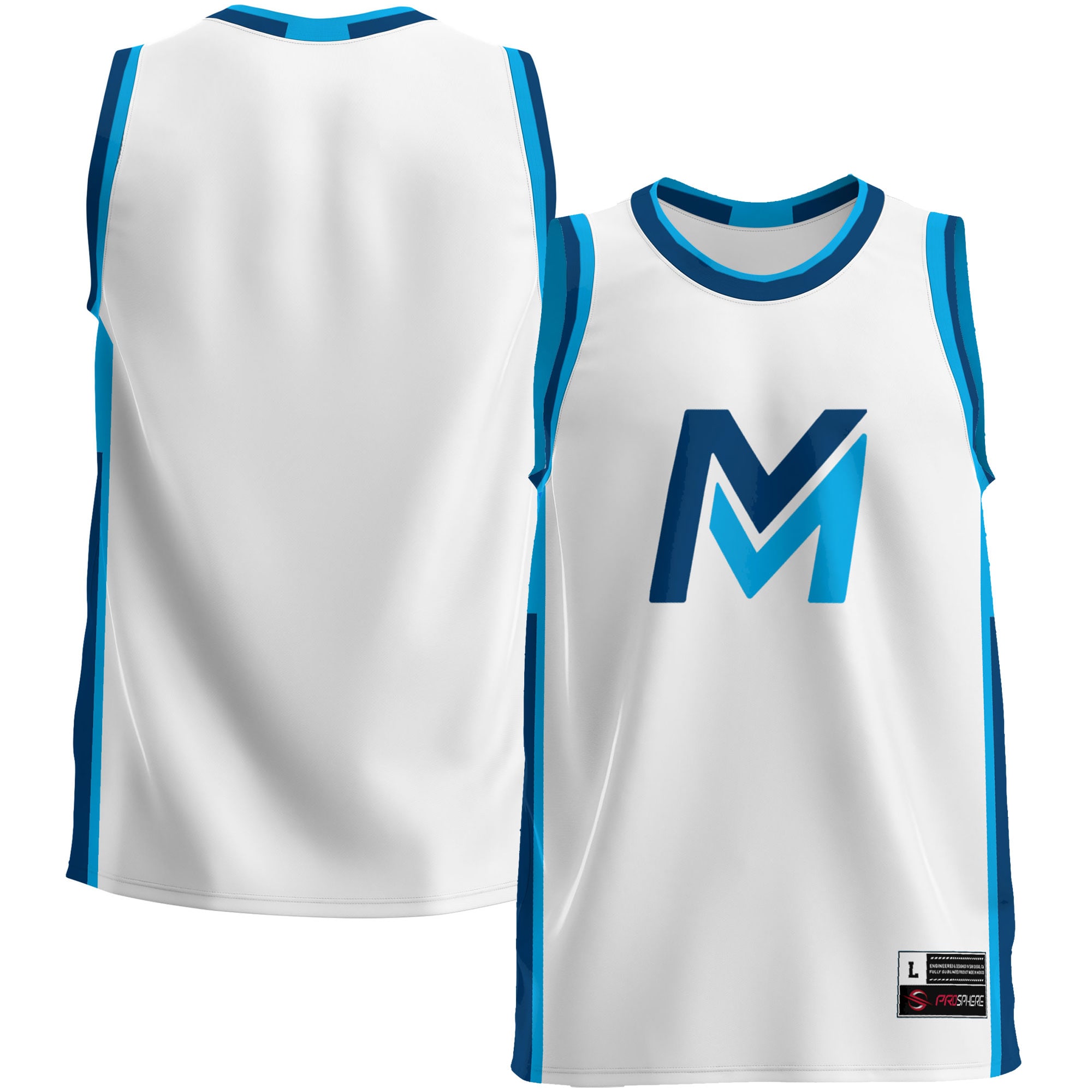 [DDG] Mid Michigan College GameDay Greats Youth Lightweight Basketball Jersey - White