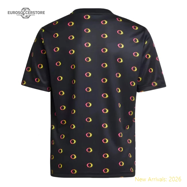 Official 2024-2025 Juventus Pre-Match Shirt (Black) - Kids