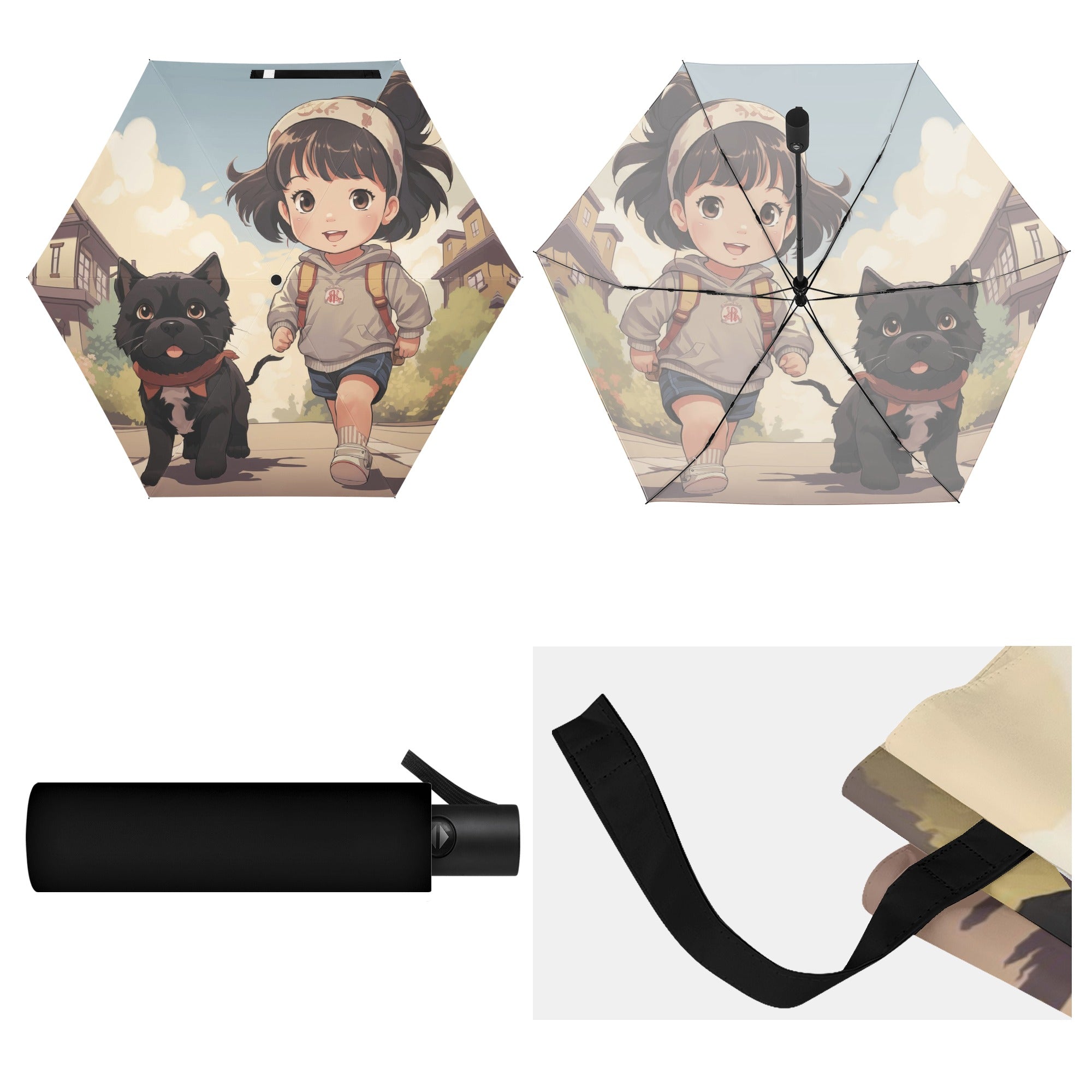 Durable Stylish Street-Ready Winnie - Umbrella for Home Use Durable