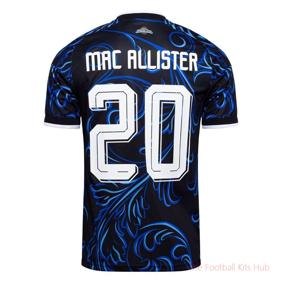 Argentina Away Shirt World Cup 2026 MAC ALLISTER 20