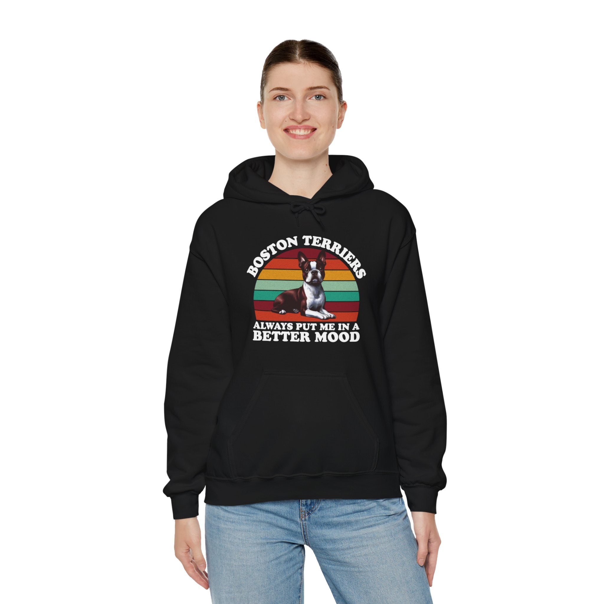 Themed Unisex Hoodie For Boston Terrier Lovers Casual Wear | Comfy Fit