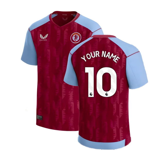 Kids Licensed 2023-2024 Aston Villa English Home Shirt