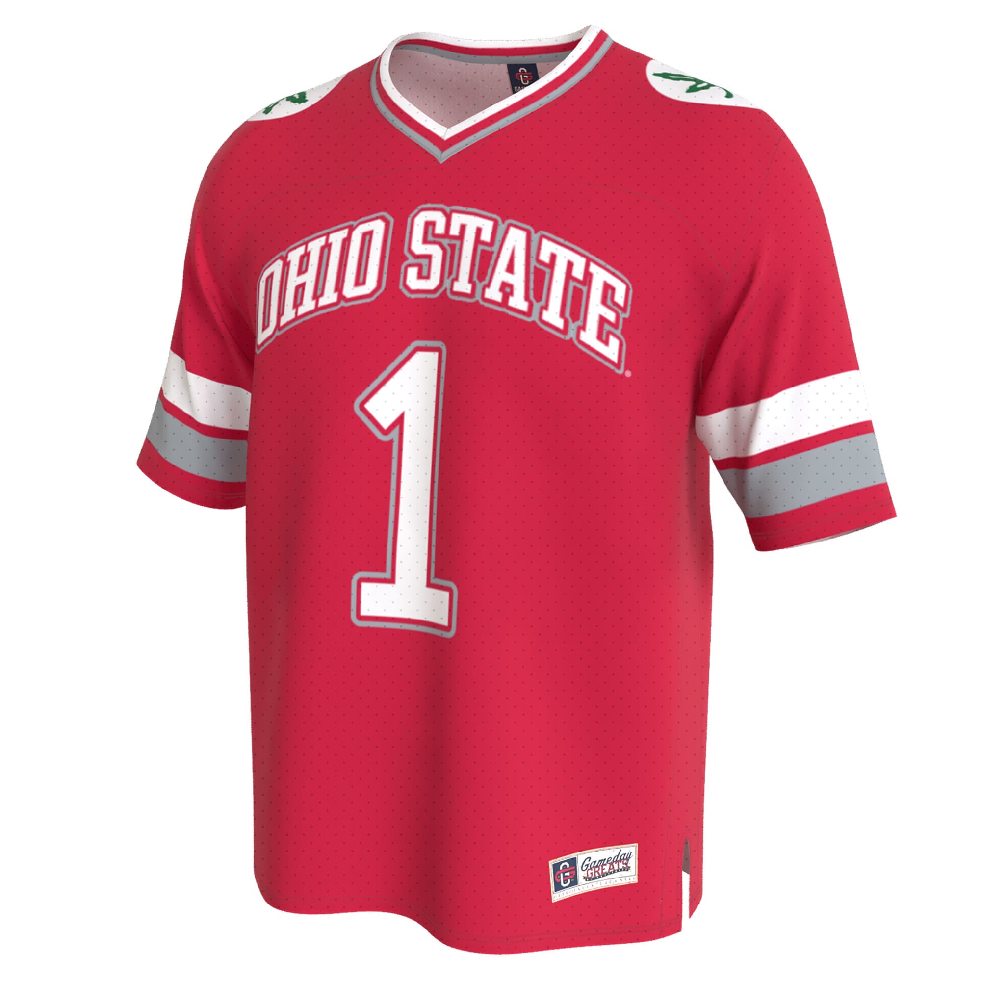 [NJP] Ohio State Buckeyes GameDay Greats Unisex Lightweight Collegiate Football Fashion Jersey - Scarlet