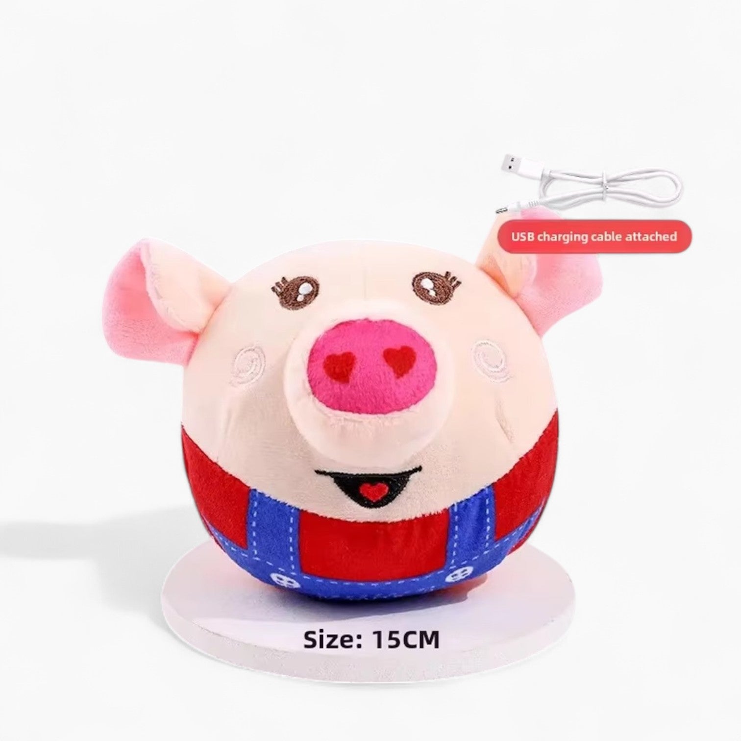 Beatball Frenchie Plush Ball – Electric USB Rechargeable Toy with Music