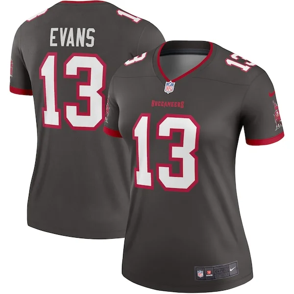 None Mike Evans  Jersey - Pewter | NFL Player Jersey | NFL Football