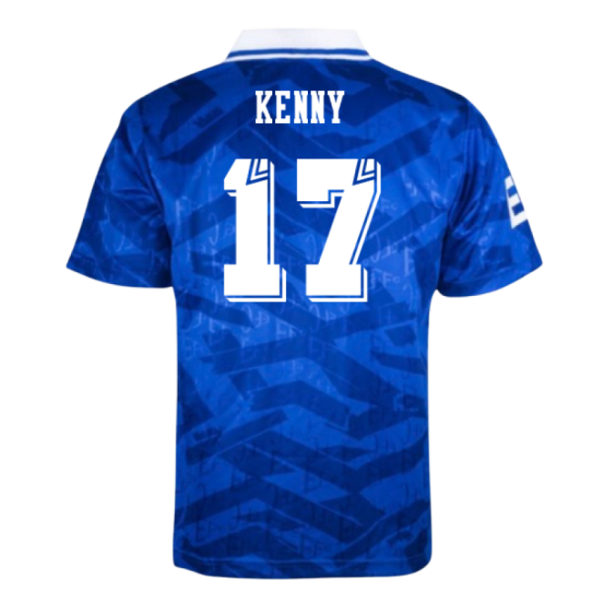 Authentic Licensed Everton 1992 Home Retro Shirt (Kenny 17)