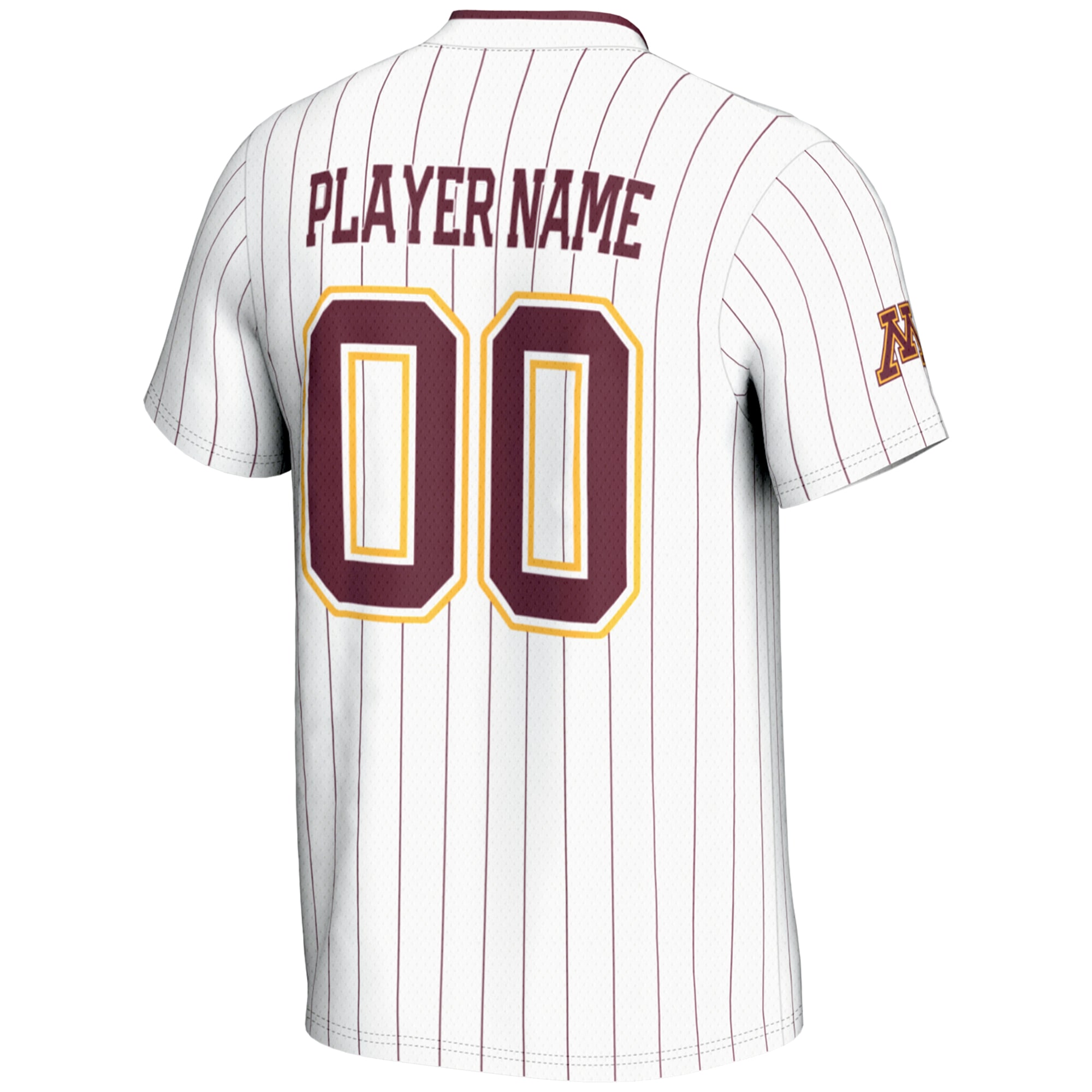 [NJP] Minnesota Golden Gophers GameDay Greats Youth NIL Pick-A-Player Lightweight Softball Jersey - White