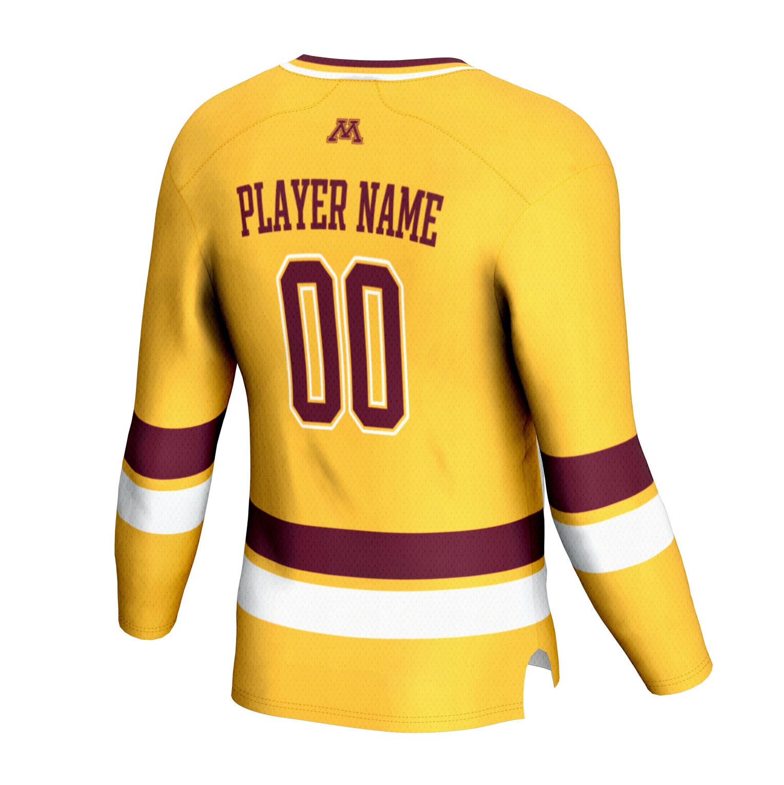 [NJP] Minnesota Golden Gophers GameDay Greats Youth NIL Pick-A-Player Men's Hockey Lightweight Jersey - Gold