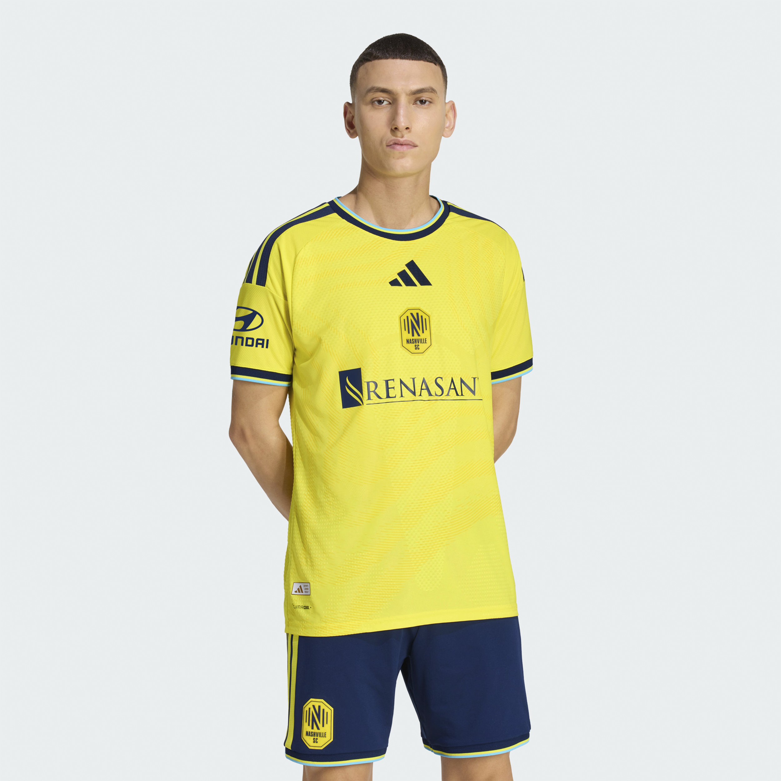 [SJH] Nashville SC 2026 The Reverb Kit On-Field Authentic Patch Jersey - Yellow