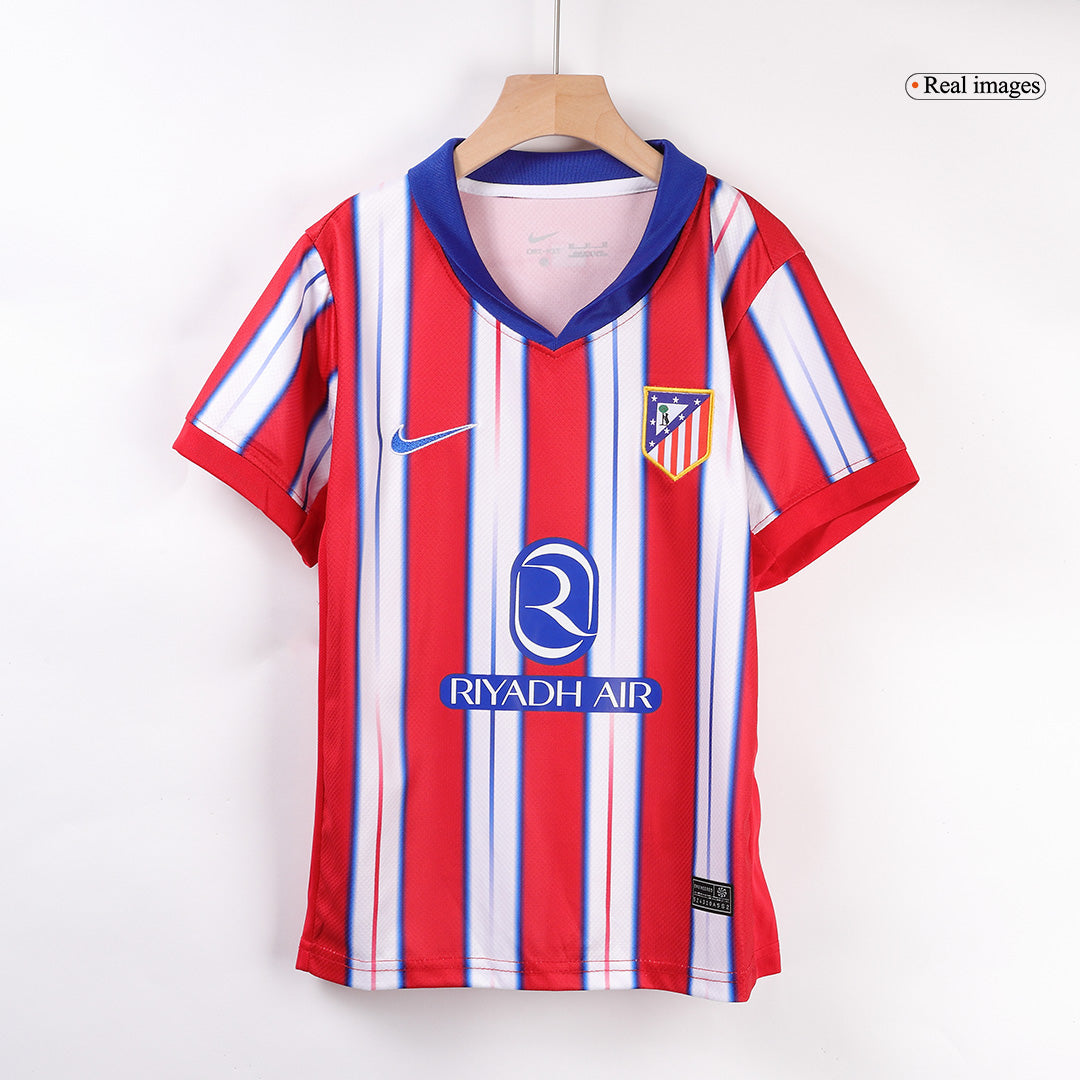 Kid's Atletico Madrid Home Soccer Jersey Kit(Jersey+Shorts+Socks) 2024
