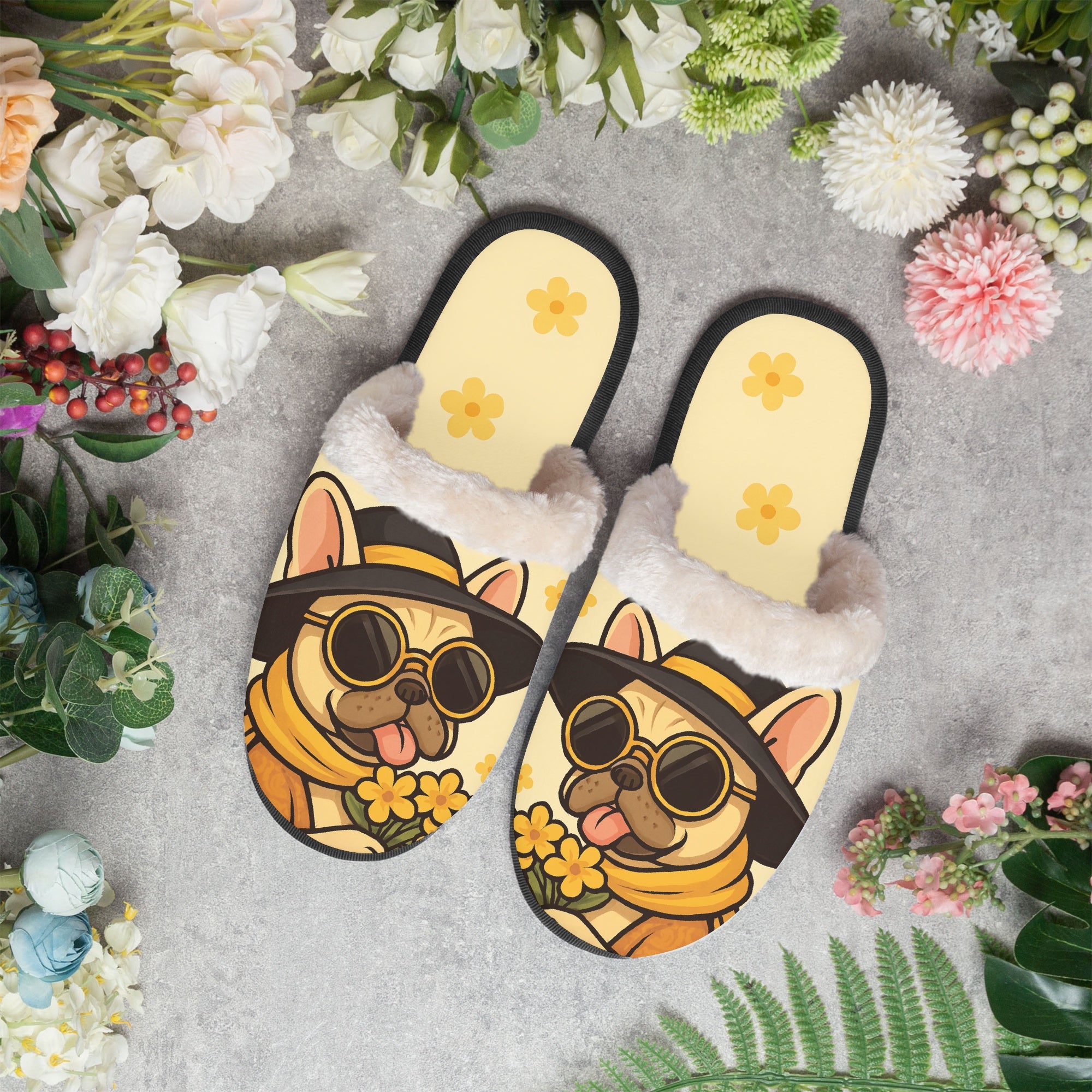 French Bulldog Teeny Cozy Winter Slippers Cozy Paw Wear
