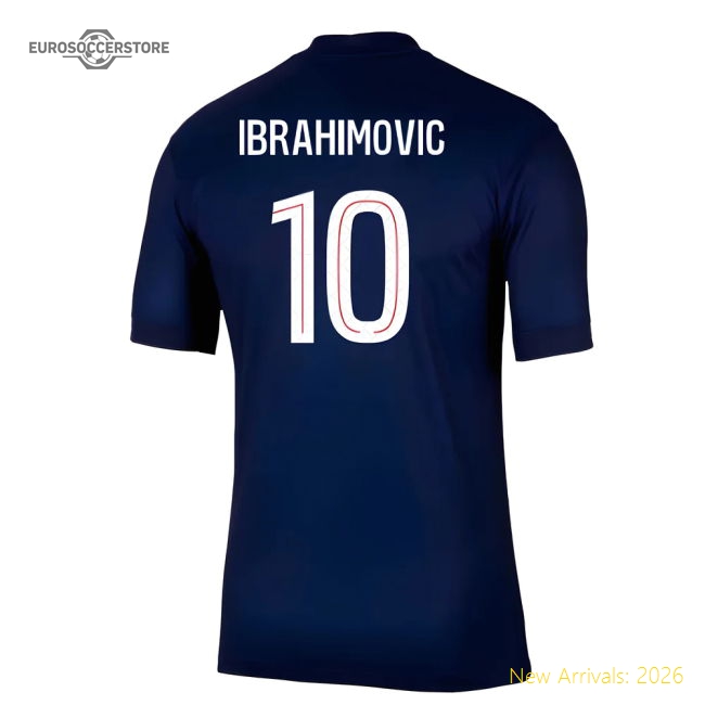Fan-Favorite 2025-2026 Psg Paris Saint Germain Home Shirt (Ibrahimovic