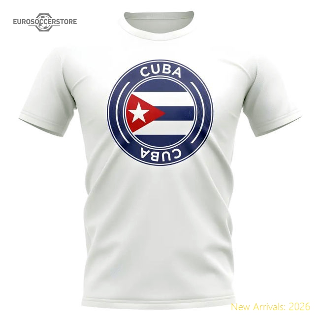 Cuba Football Badge T-shirt (white) - Supporter Edition