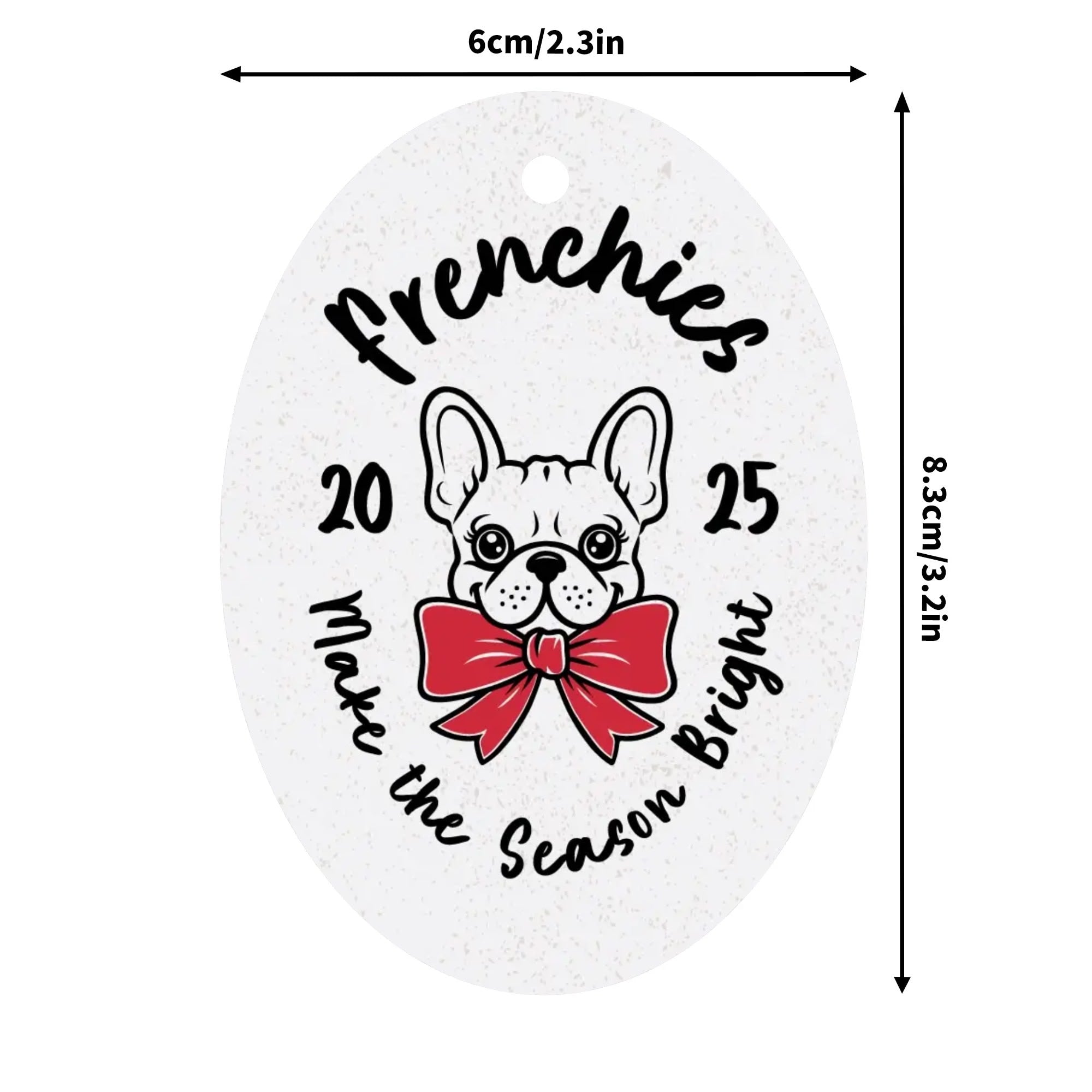 French Bulldog Frenchie Pip - Warm Christmas Ornaments Dog Supplies