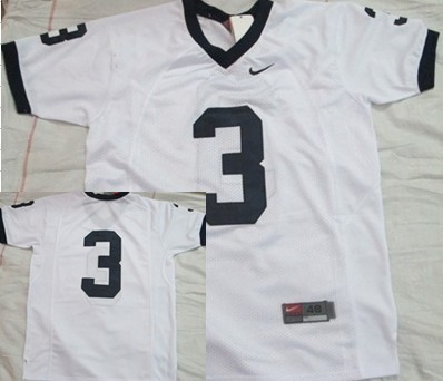 Men's None White 2024 breathable White Jersey #3 performance Jersey