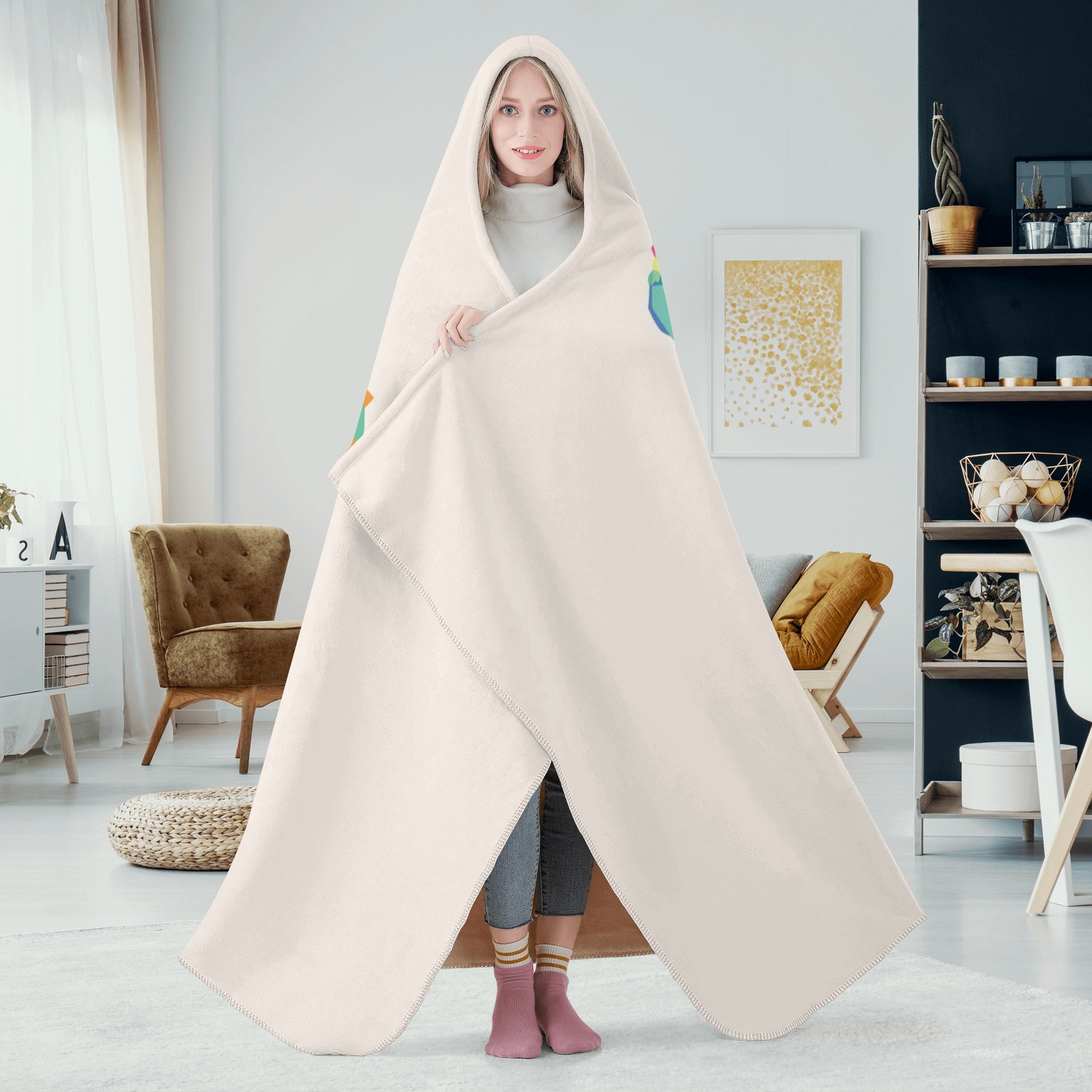 Culture-Inspired Hugo - Hooded Blanket for Casual Outings Durable