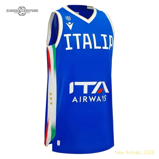 2025-2026 Italy FIP Basketball Away Jersey (Blue)
