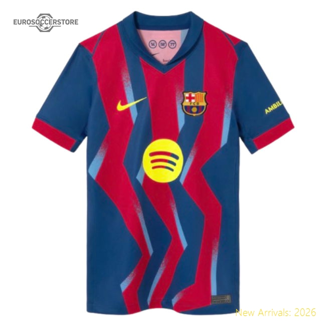 Barcelona 2024-25 Fan Version For Kids (Xavi Match Day Shirt
