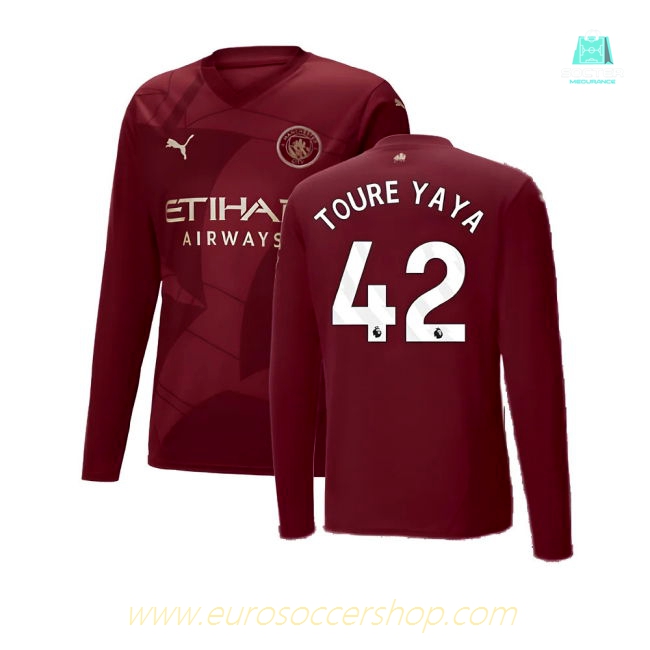 2024-2025 Man City Third Long Sleeve Shirt (Toure Yaya 42)