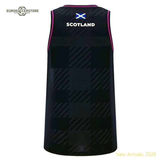 2025-2026 Scotland Rugby Training Singlet (Navy) - Womens