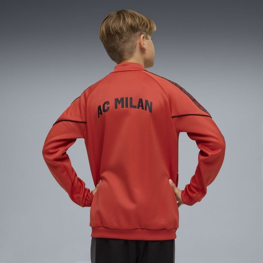 Milan Jacket King Anthem - Red Fire/PUMA Black Kids