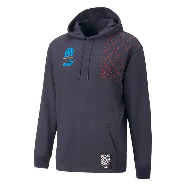 Marseille Soccer Club Contemporary Hoody Game Jersey