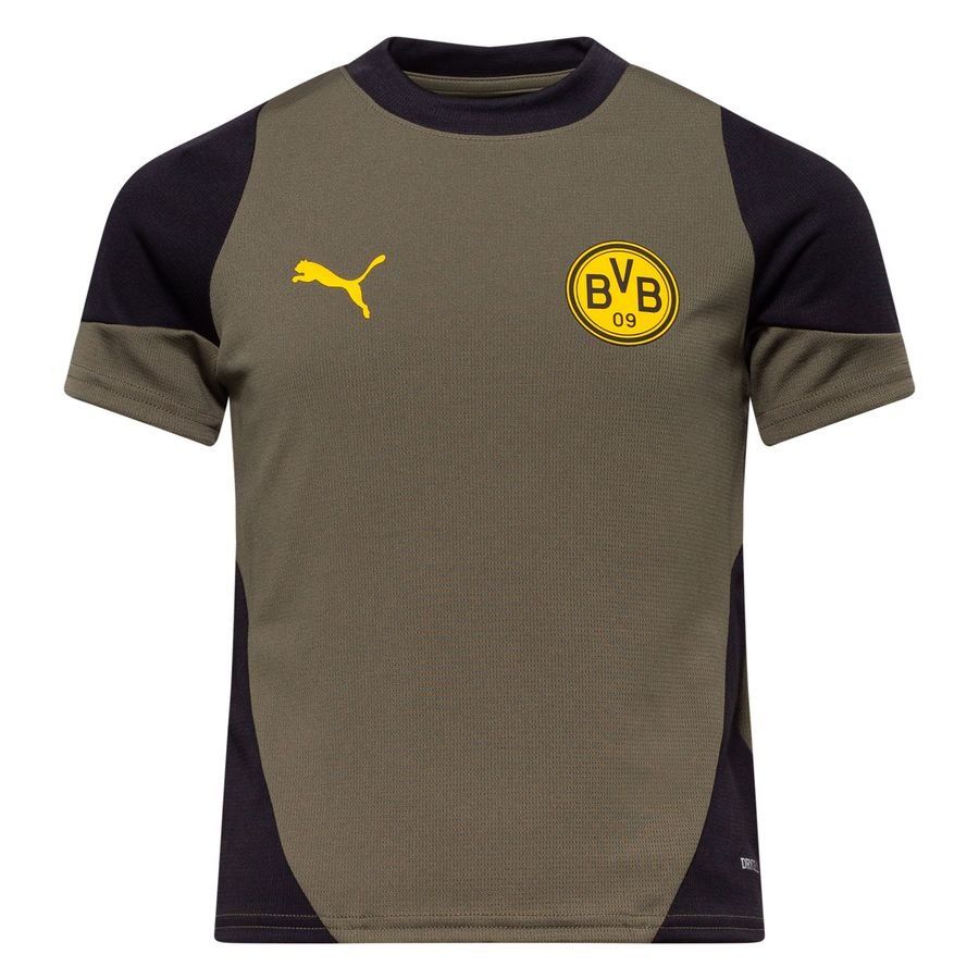 Dortmund Training T-Shirt - Loden Green/PUMA Black Kids