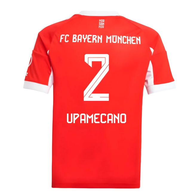 2025-2026 Home Shirt by Bayern Munich (Kids