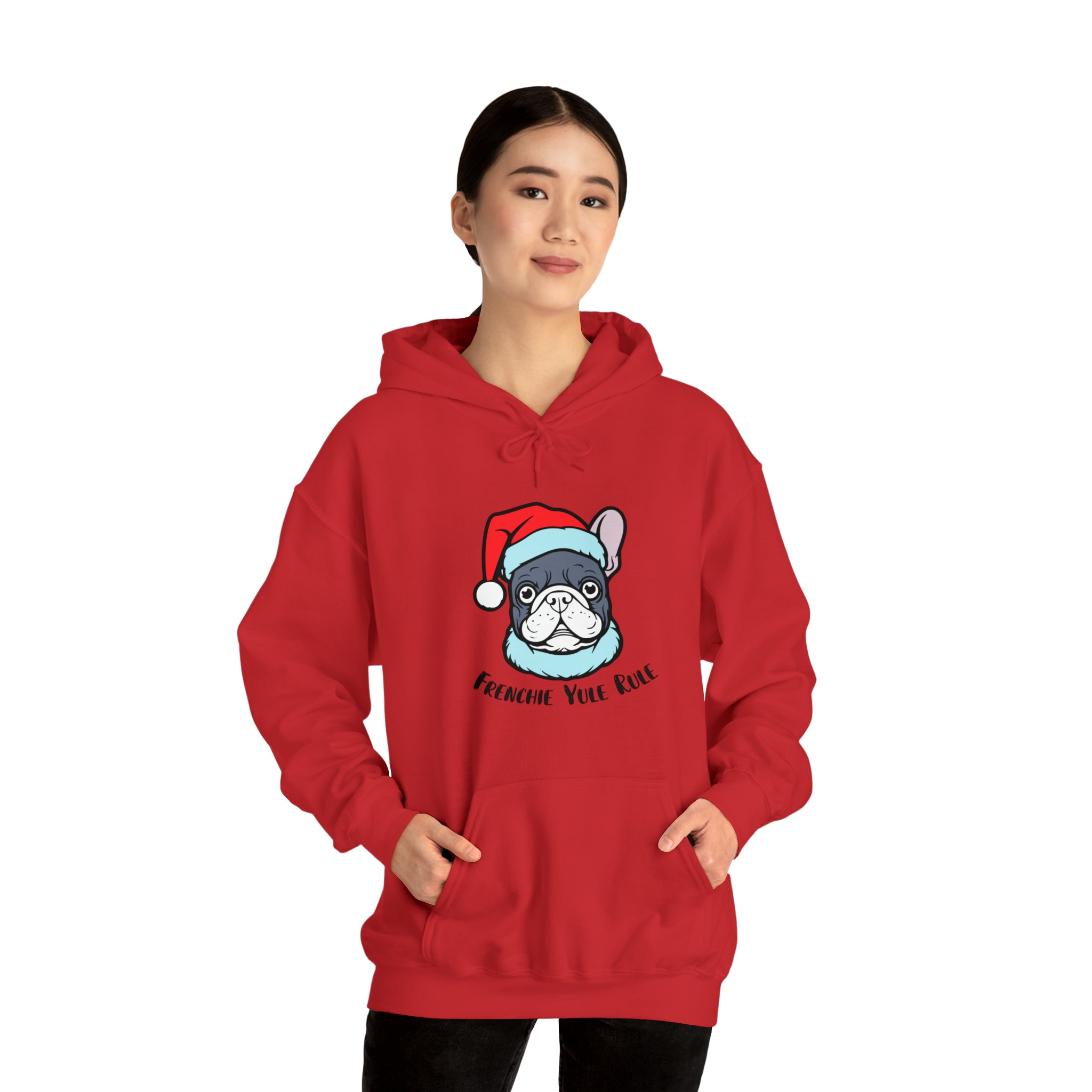 Frenchie Yule Rule Unisex Hoodie