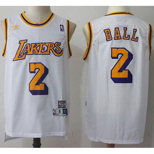 White Angeles Lakers #2 Lakers Jersey - Durable Fabric Game Day Wear