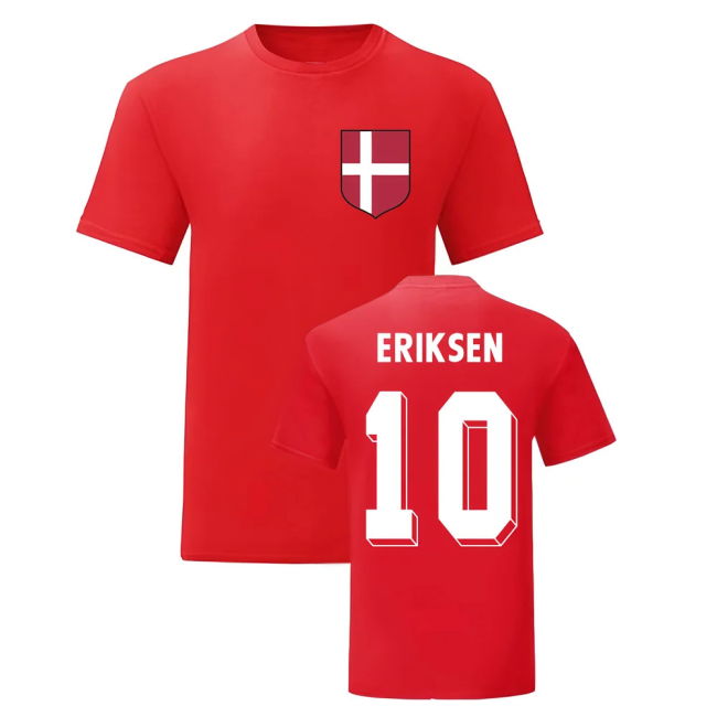 Official Christian Eriksen Denmark Player Jersey Kit Kit Soccer