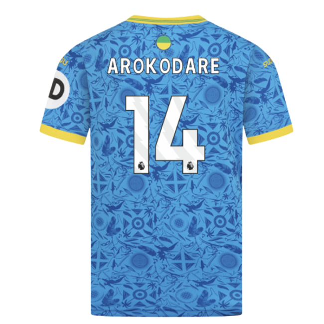 2025-2026 Wolves Third Shirt (Kids) (Arokodare 14) | Authentic Design